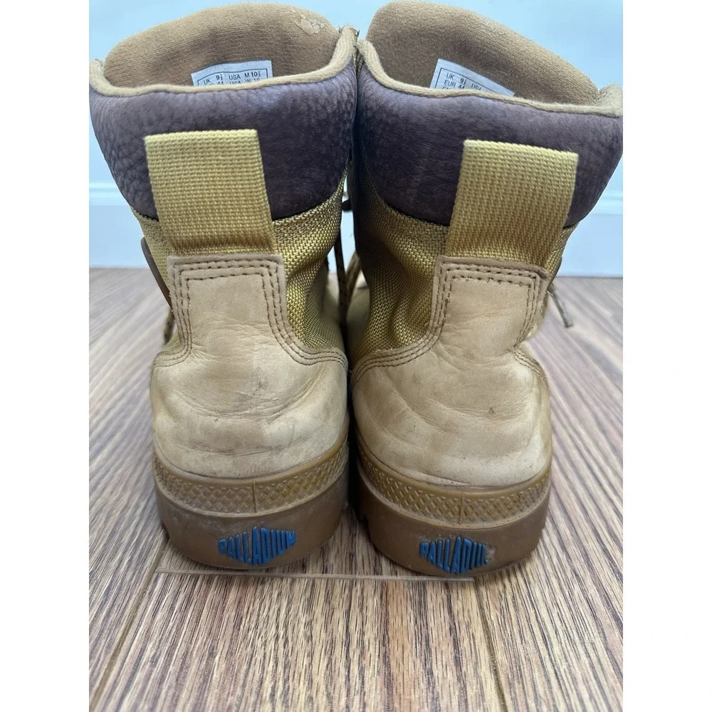 Palladium Pampa Sport Cuff WPN Men's Waterproof Boots Size 10.5 Amber Gold